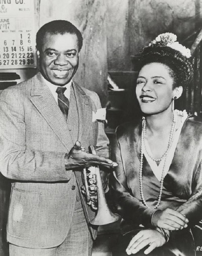 Louis Armstrong in Billie Holiday